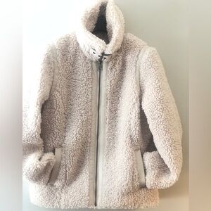 Banana Republic Cream Teddy Jacket